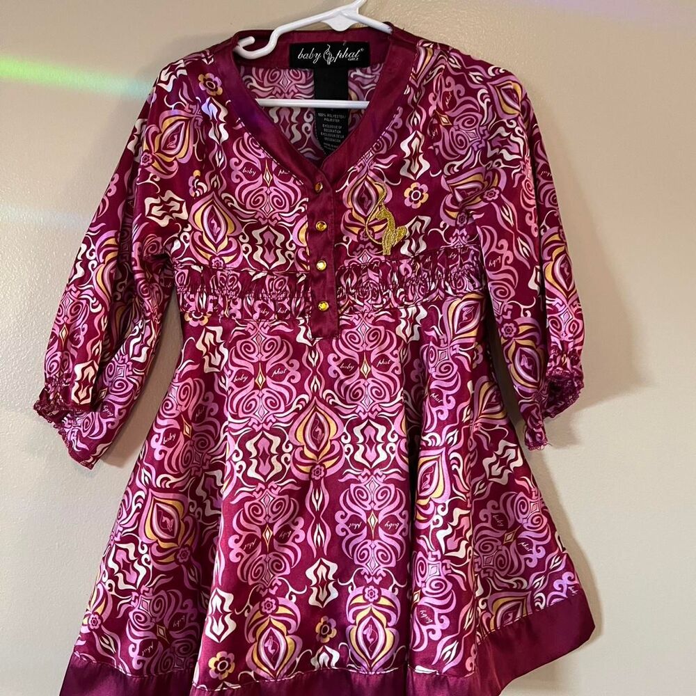 Vintage Baby Phat Girls Satin Dress Size 4